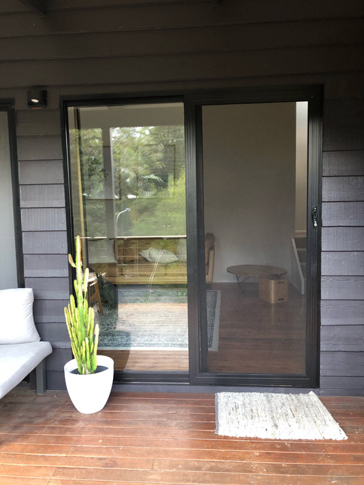 Black Screen Door At The Front